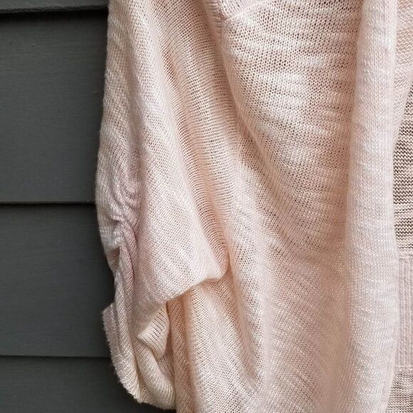 Ana Lightweight Light Pink Open Front Cardigan size Large - Picture 9 of 12